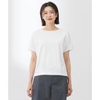 tシャツ 「WEB限定カラーあり・洗える」コットンスムース フレンチスリーブ カットソー レディース