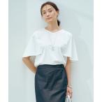 tシャツ 「洗える・接触冷感」プレーティングジャージー ケープ風 カットソー レディース