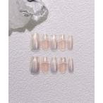 ショッピングネイルシール ネイルチップ ネイルシール 3D水光ネイルナチュラルマグネットオーロラパールバレリーナネイルチップ