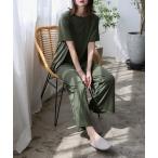 パジャマ ルームウェア ひんやり涼感ブラウス&パンツ セットアップ ルームウェア 夏用パジャマ レディース