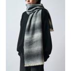 マフラー ニュアンスグラデーションボリュームロングマフラー メンズ