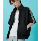 ジャージ 「SIDEWAY STANCE」ライン ジャージ 半袖 トラックジャケット メンズ レディース