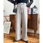 パンツ ヴィンテージライクハイウエストストレートパンツ レディース