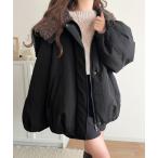 ブルゾン アウター 「JaVaジャバコラボ」セーラー風カラーがあざとい。中綿バルーンシルエットブルゾン（長袖） レディース