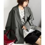 ジャケット テーラードジャケット きちんと見えるのに、かたくない。袖タックダブルボタンテーラードジャケット（長袖） レディース