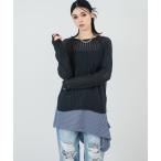 ニット セーター 透かし編み ざっく