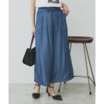 パンツ シャンブレータックスカーチョ「接触冷感/洗濯機洗い可」 レディース