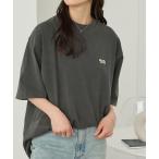 tシャツ PENNEYS/ペニーズ 別注 THE FOX ロゴ ヴィンテージ加工 ワンポイントワッペン刺繍 ビッグシルエット半袖Tシャツ レディース