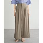 パンツ ドライタッチストレッチワイドパンツ レディース