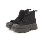 「CONVERSE」 ハイカットスニーカー 24cm ブラック レディース