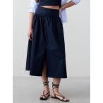スカート BANANA REPUBLIC FACTORY STORE ポプリン ドロップウエスト マキシスカート