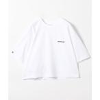 tシャツ SALOMON/サロモン SALOMON LOGO CROP TEE W/サロモン ロゴクロップド丈Tシャツ レディース