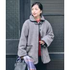 [FREAK'S STORE] пальто с отложным воротником свободный серый женский 