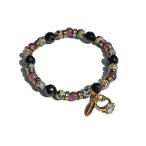 ブレスレット 「 NOLITA / ノリータ 」ロックタイプ ルビー ダルメシアン ジャスパー 64面カット オニキス 天然石 ブレスレット パワース