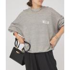 「AMERICANA」 スウェットカットソー「MICA&DEALコラボ」 フリー グレー レディース