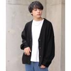 [WEGO] вязаный кардиган MEDIUM черный мужской 