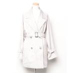 「DRESKIP」 トレンチコート 03 ライトグレー レディース