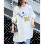 「etsinta」 長袖カットソー ONE SIZE オフホワイト レディース