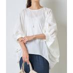 tシャツ ギャザードルマンチュニック レディース