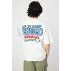 tシャツ メンズOverlap デニムアップリケTシャツ メンズ レディース
