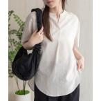 ブラウス シャツ HusHusH 麻混スキッ