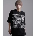 tシャツ 「Bernings Sho/バーニングショー」天竺スカルPTBIGシルエットクルー半袖Tシャツ メンズ レディース