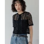 tシャツ 2WAYメッシュレーストップス レディース