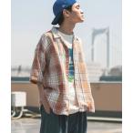 シャツ シアーチェックシャツ メンズ
