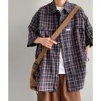 シャツ ビッグチェック半袖シャツ メンズ