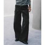 ジーンズ DOUBLE KNEE CURVED SEEM BAGGY DENIM メンズ レディース