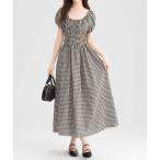 ワンピース ギンガムチェックワンピース