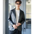 ショッピングnano 「NANO universe」 レザージャケット S ブラック メンズ