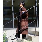 [FREAK'S STORE] пальто с отложным воротником свободный Brown женский 