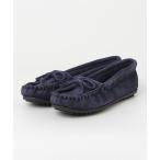「Minnetonka」 モカシンシューズ 8 ネイビー レディース