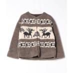 ショッピングカウチン 「Sunny clouds」 ジップアップブルゾン MEDIUM ブラウン レディース