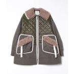 「UN3D.」 コート 38 カーキ レディース