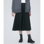 「無印良品」 ロングスカート S ブラック レディース