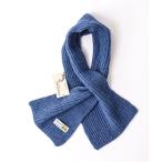 「WILLIAM BRUNTON」 マフラー FREE グレイッシュブルー メンズ