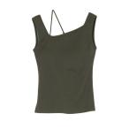 タンクトップ ノースリーブ PAD IN SLANT RIB TANK / パッドインスラントリブタンク レディース