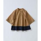 ブラウス シャツ カラーパッチワークブラウス レディース