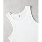タンクトップ 「HANES」リブタンクトップ メンズ