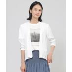 tシャツ 「UV対策」「吸水速乾」「防しわ」「ウォッシャブル」マットフライスジャージショートカーディガン レディース