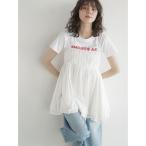 キャミソール Smocking peplum cami tunic