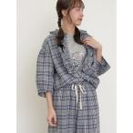 ブラウス シャツ 「Cross×Linen」フリルブラウス レディース
