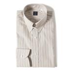 ショッピングストライプ シャツ コットン ダブルストライプ タブカラーシャツ メンズ