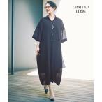 シャツワンピース シアーラミーローンシャツ ワンピース