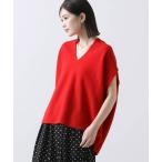 ニット セーター ホールガーメントVネックフレンチニット レディース