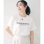 ショッピングtシャツ レディース tシャツ 「洗える」ロゴTシャツ レディース