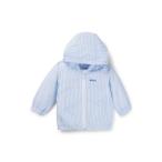 コート アウター キッズ フード付きウィンドブレーカー ストライプファブリック キッズ 子供服 男の子