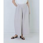 パンツ コットンワッシャーローンボトルシルエットパンツ レディース